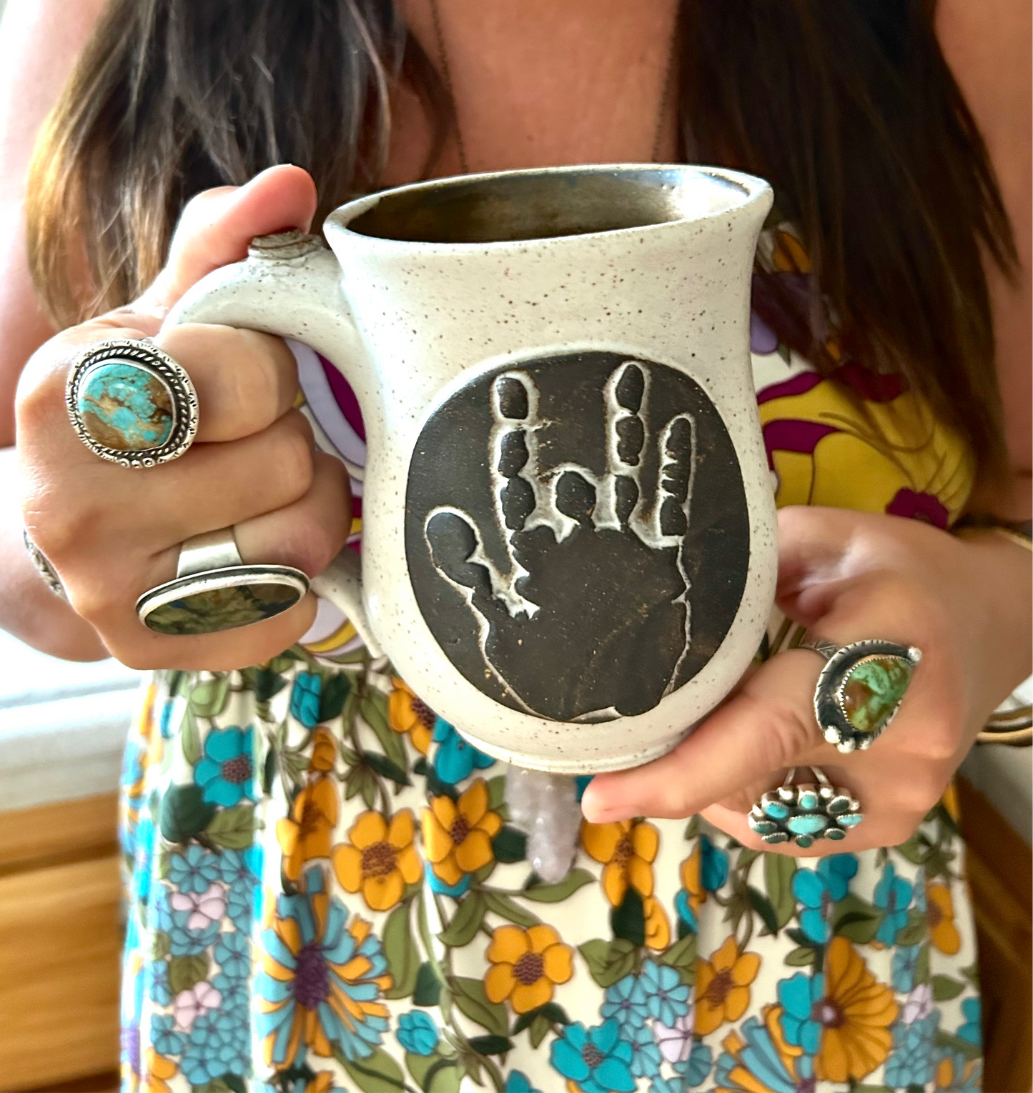 Jerry Garcia Handprint Mug PRESALE